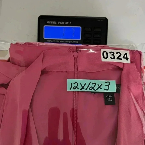 Prabal Gurung Wide Leg Tall Jumpsuit Romper 20W Pink Neck Bow Detail Barbiecore - Picture 16 of 16